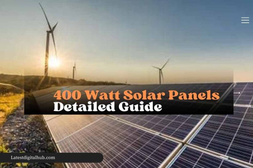 400 Watt Solar Panels Detailed Guide